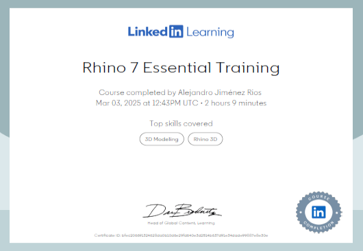 Dr. Alejandro Jiménez Rios Rhino 7
