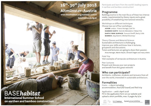 Dr. Alejandro Jiménez Rios attends BASEhabitat International Summer School on Earthen and Bamboo Construction