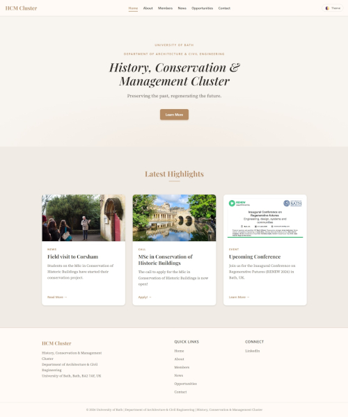 Dr Alejandro Jiménez Rios HCMC Website