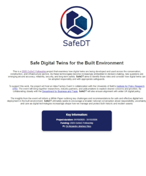 Dr Alejandro Jiménez Rios SafeDT Website